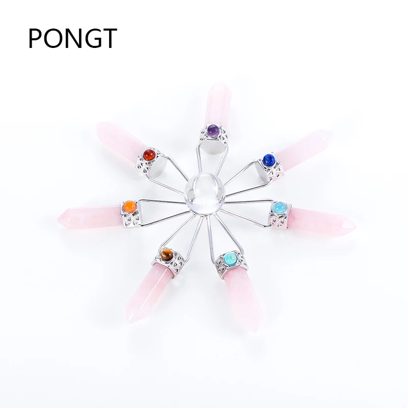 Рейки натуральный камень лечебный кристала кварц 7 точек генератор энергии