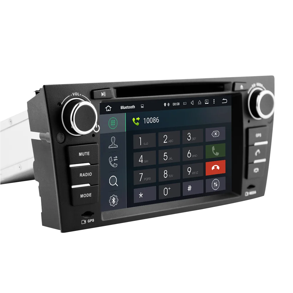 Eunavi Octa 8 ядерный 1 Din Android 9 0 автомобильный DVD для 3 серии BMW E90 E91 E92 E93 318 320 325 ручного