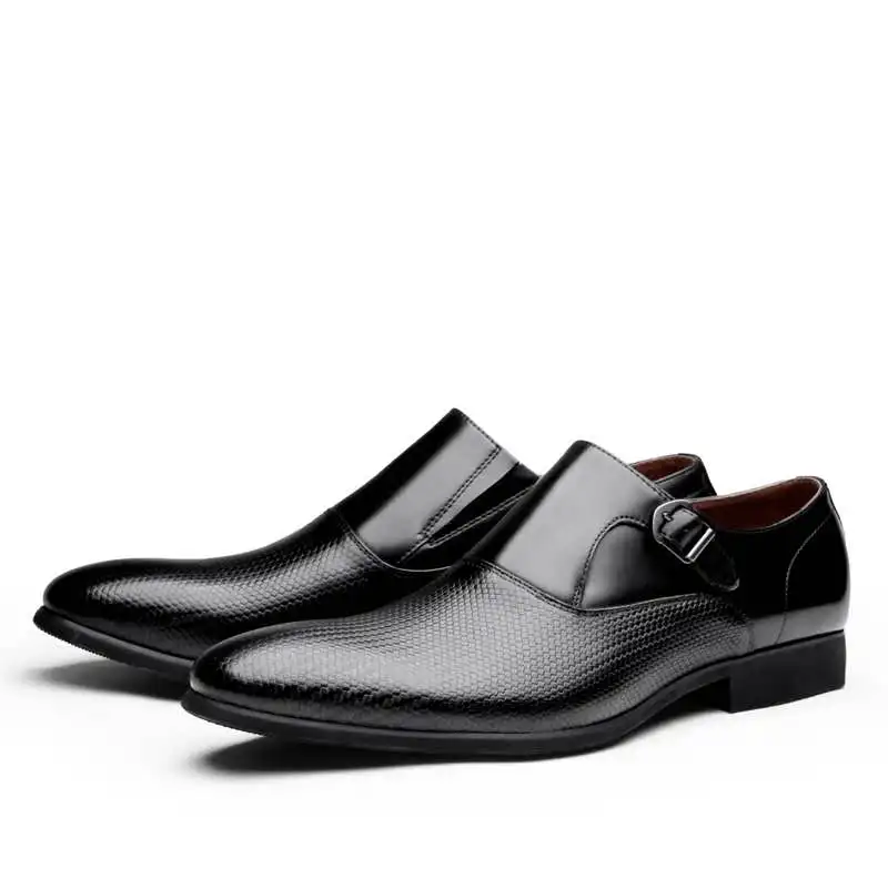 DESAI натуральная кожа монах ремень модельные туфли для мужчин 2020|Туфли| |