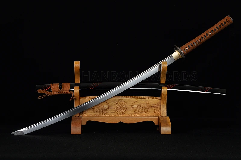 

1060 Carbon Steel Handmade Katana Samurai Japanese Kendo Practice Iaido Training Sword Customized Full Tang Blade Alloy Tsuba