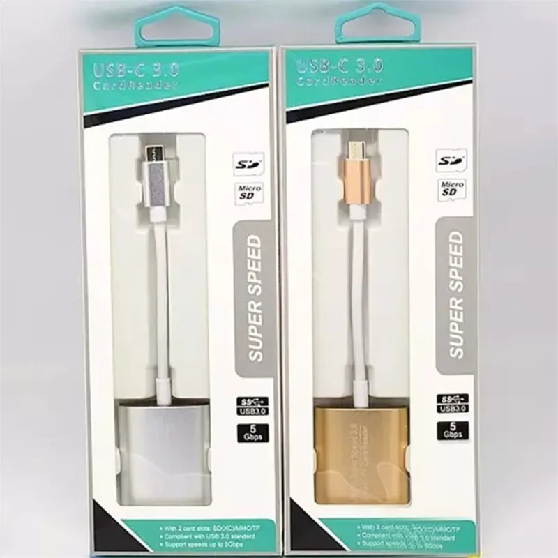 USB 3 0/Android устройство для чтения SD/ TF карт Type-c памяти ноутбук компьютер 2 в 1 SD-карт