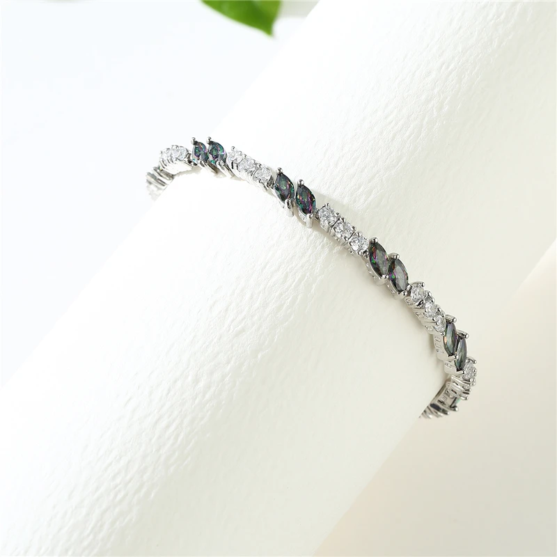 CARSINEL 2017 модные милые/романтичные серебряные и красочные браслеты блестящий