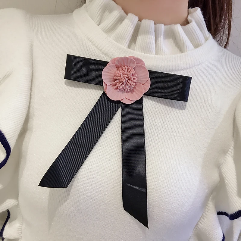 Zarachiel Harajuku сладкий Воланы лук Аппликации для женщин Зимний свитер с длинным рукавом Вязание пуловеры Pull Femme джемпер топы для девочек