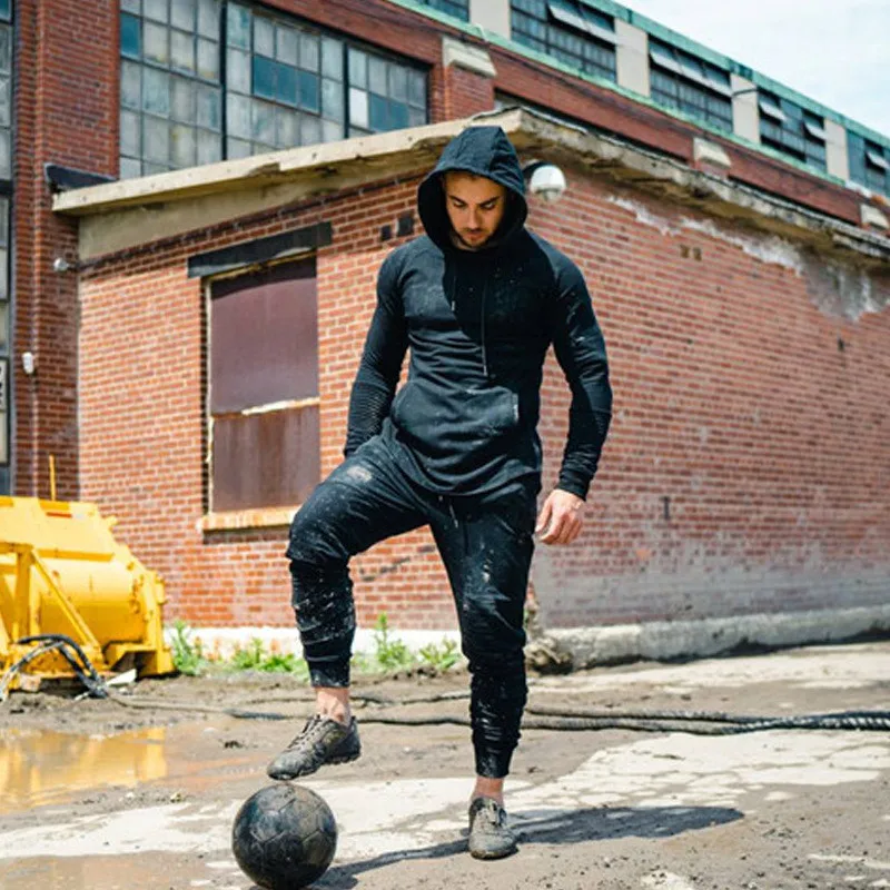 Спортивный костюм для бега, мужской комплект одежды, спортивная одежда, спортивный костюм, фитнес бодибилдинг, мужские толстовки+ штаны, костюм для бега, мужской комплект