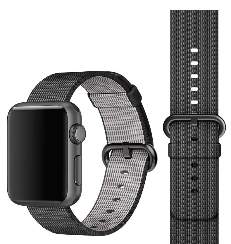 Ремешок Nato для apple watch, ремешок для apple watch 5, 4, 3, ремешок 44 мм, 40 мм, iwatch, ремешок 42 мм, 38 мм, плетеный нейлоновый браслет pulseira correa