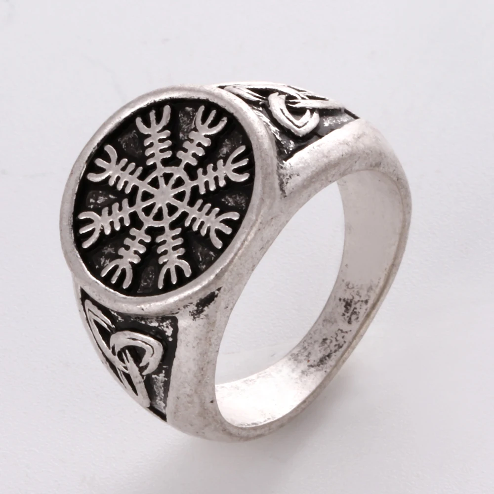 Viking Helm of awe Ring для мужчин и женщин Этническая Прямая поставка|helm awe|ring vikingviking ring |