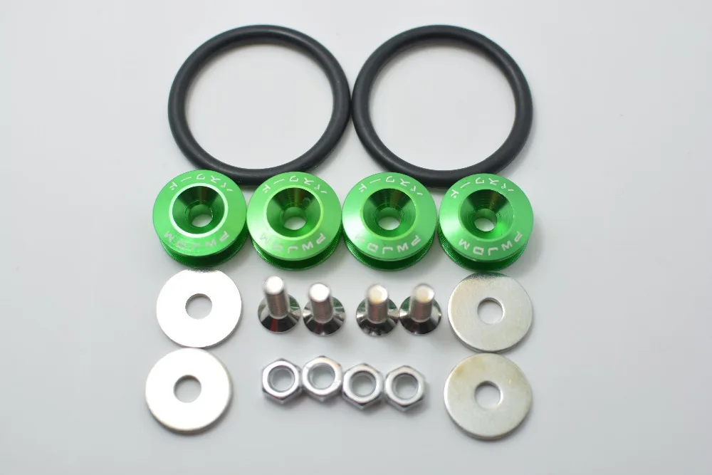 DRP-4 PCS/set Uinversal ALUMINUM QUICK RELEASE FASTENER KIT FOR BUMPER &amp TRUNK HATCH CAR/TRUCK WITH LOGO | Автомобили и