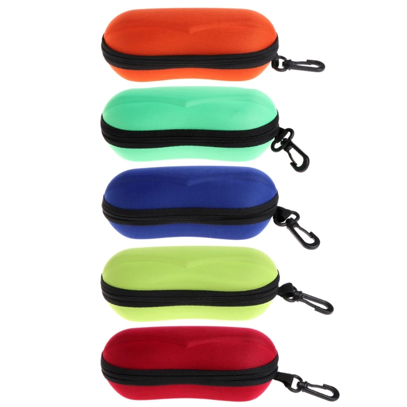 

Portable Zipper Eye Glasses Box Sunglasses Carry Bag Zipper Case Protector Pouch Color Random delivery