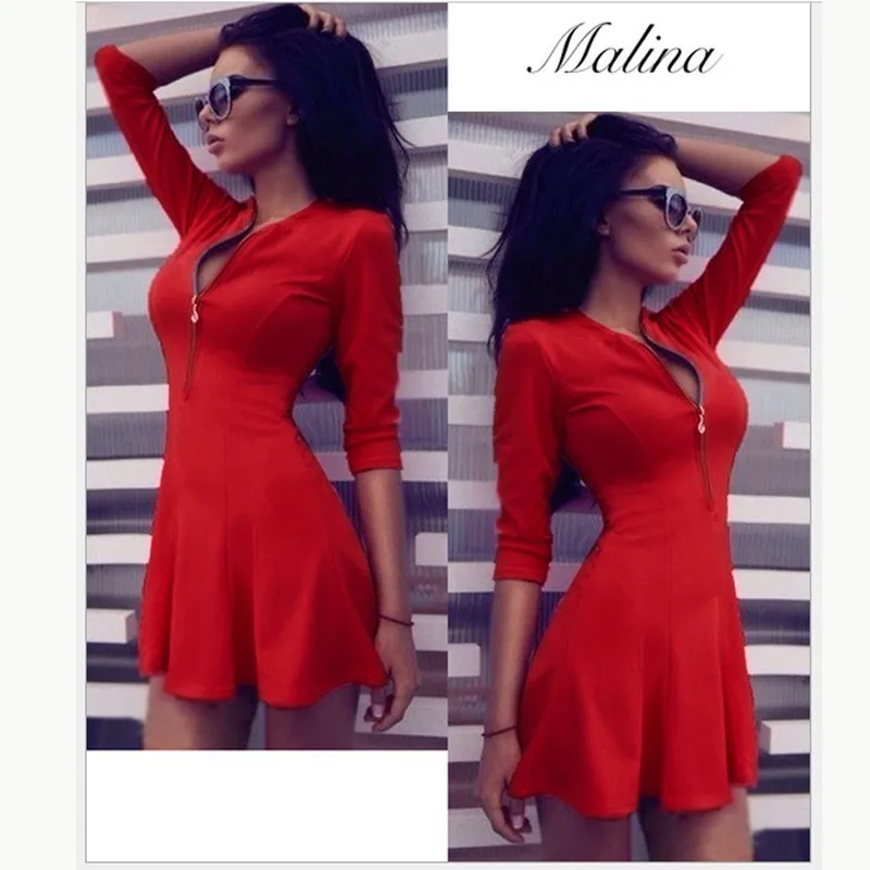 Женское платье со складками v-образным Вырезом Стильная женская обувь Платья для