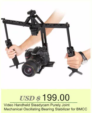 Видео Ручной Steadycam чисто шарнирный механический качающийся подшипник стабилизатор для BMCC FS700 C300 Canon Nikon sony DSLR камеры