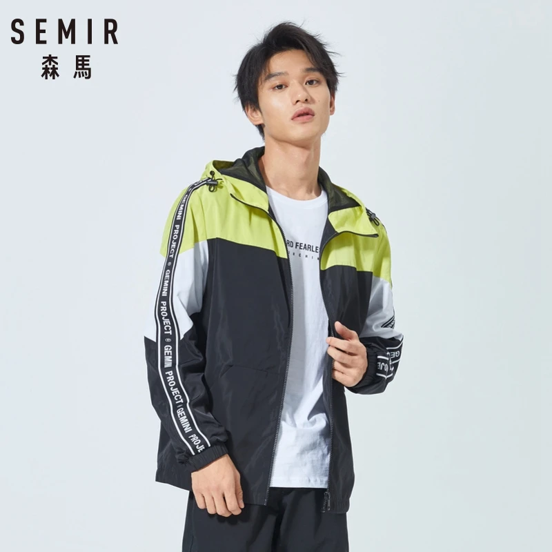 SEMIR мужская повседневная куртка для мужчин однотонная модная мужское пальто