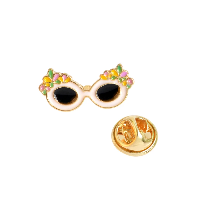 Фруктовое растение животное Эмаль Брошь Кот арбуз оранжевый мороженое лист