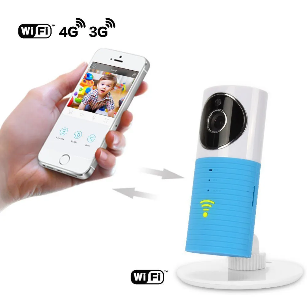 Baby Monitor Wireless Wifi Nightvision Intercom Camera Video Support For IOS Android Security With | Мать и ребенок