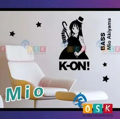 K ON mio виниловая наклейка на стену Наклейка Декор домашнее украшение аниме