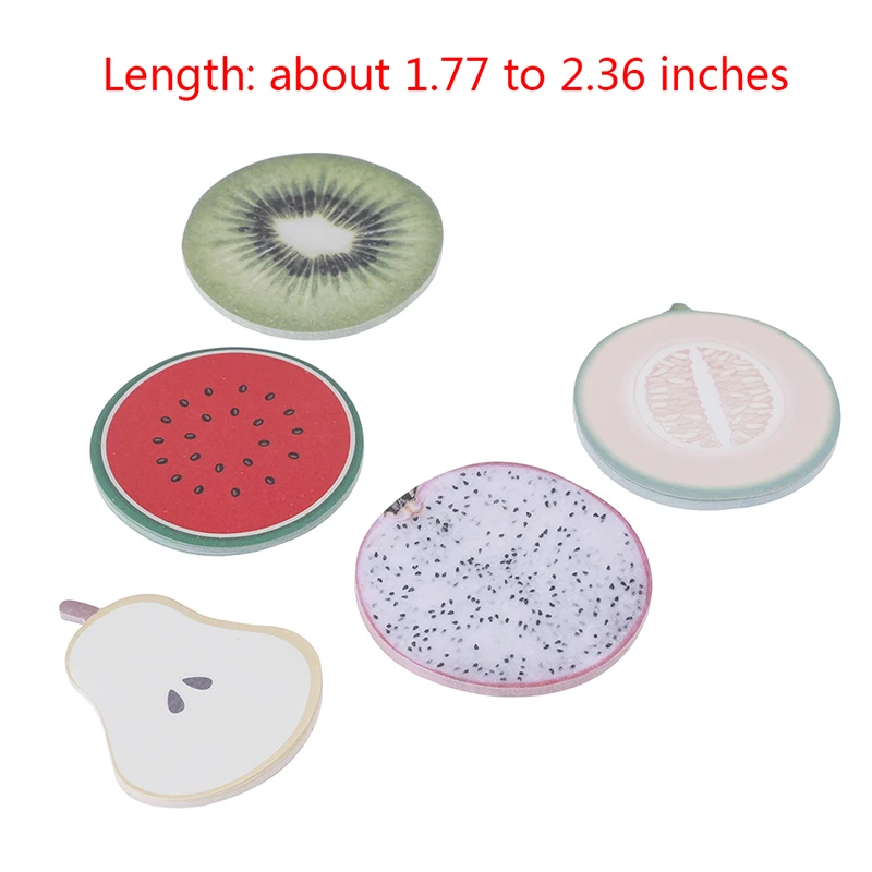 2 Pcs Fruit Memo Pad Sticky Notes Notepad Bookmark Paper Sticker Office Supply hot | Канцтовары для офиса и дома
