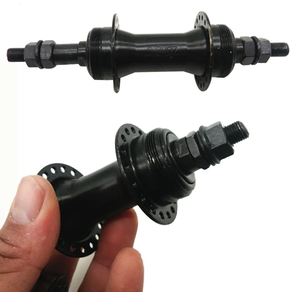 Universal Durable 32 Holes Direct Use Replacement Iron Steel Practical Bike Hub Front/Rear Spokes Assembling Wheel Black Bicycle | Спорт и