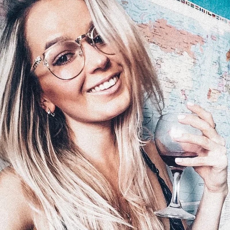 Полуметаллическая оправа для очков Higodoy женщин и мужчин винтажная квадратная с