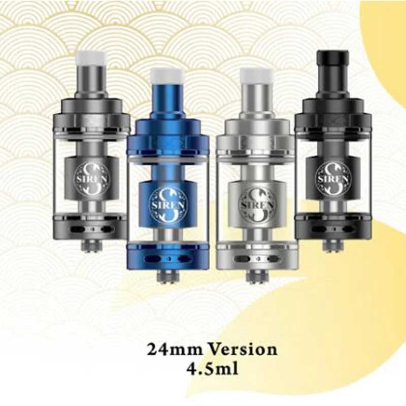 Оригинальный Digiflavor Siren 2 V2 GTA MTL бак впаривания 4 5 мл 24 мм электронная сигарета