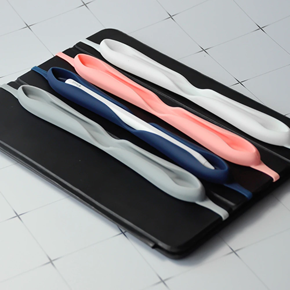 Ascromy Мягкий силиконовый чехол для Apple Pencil 1st 2 го поколения нескользящий защитный