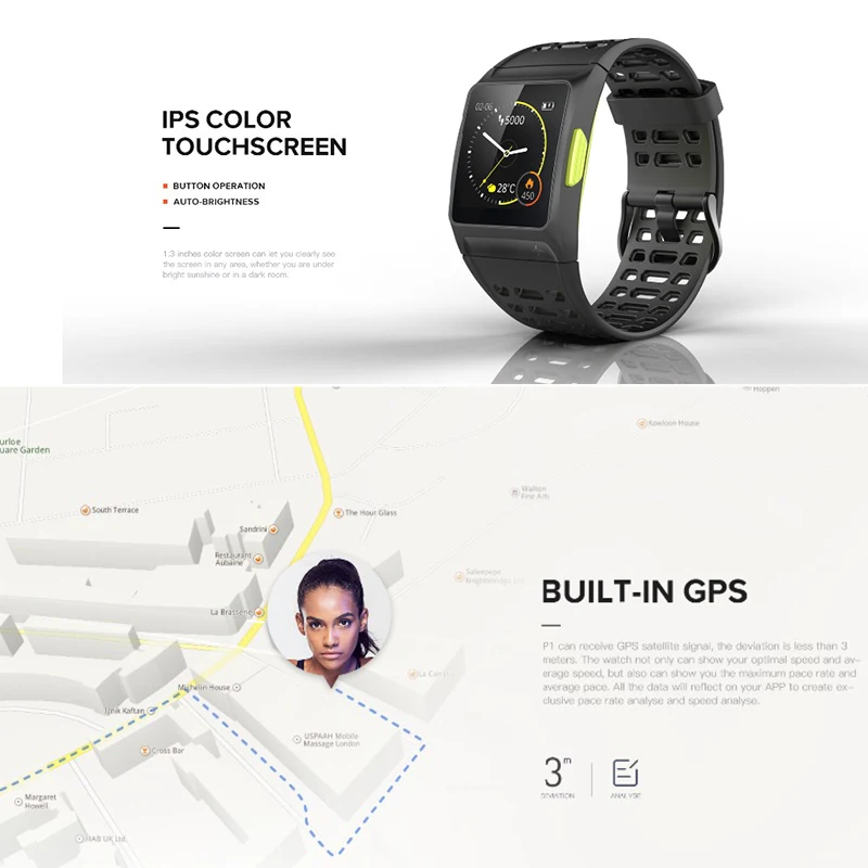 2019 New ECG Heart Rate Sleep Monitor Smartwatch GPS Waterproof Activity Tracker Sport Smart Watch Men Woman Reloj Deportivo | Электроника