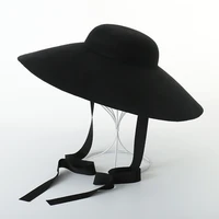 01809 hh2007a hot sell wool fashion model show style leisure lady fedoras cap women hat