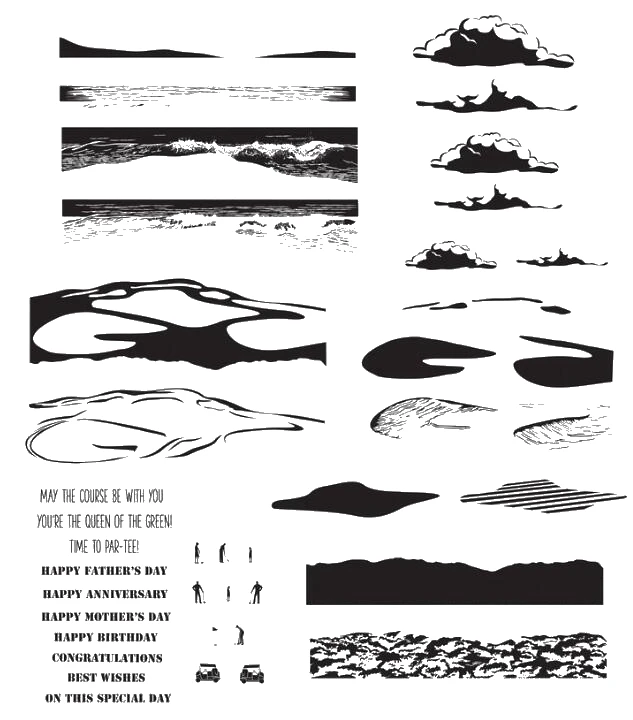 Beach Clear Stamp Or stamp for DIY Scrapbooking/Card Making/Kids Fun Decoration Supplies A078 | Канцтовары для офиса и дома