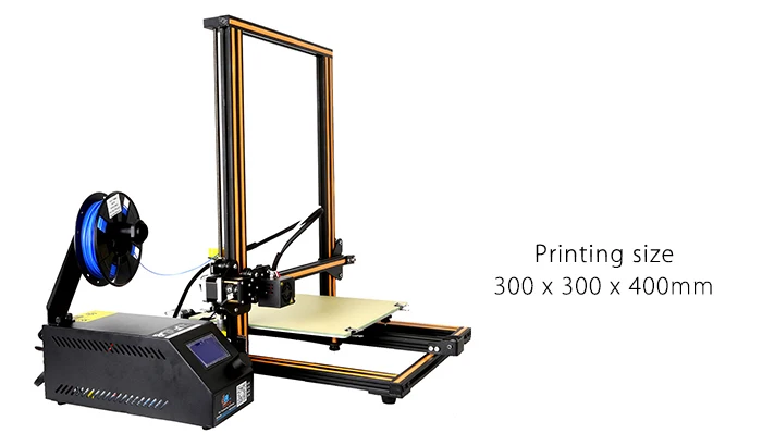 Creality 3d Cr-10 300*300*400 мм настольный принтер с ЖК дисплеем 3D DIY принтер ЖК-экран дисплей с sd-картой функция офлайн печати