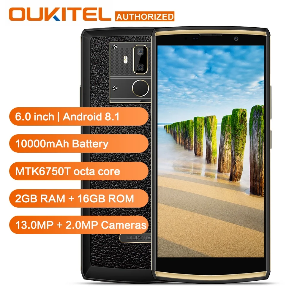 OUKITEL K7 power 10000 mAh 4G смартфон 6 0 дюймов HD + Android 8 1 MT6750T Восьмиядерный отпечаток пальца