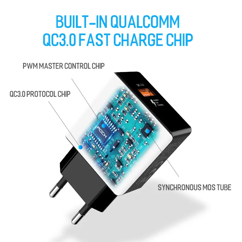 Быстрое настенное USB зарядное устройство QC 3 0 для зарядки телефона Универсальный