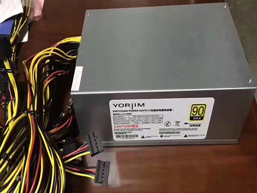ASIC добыча Rig Питание 2000 Вт 12 В ATX Ethernet Bitcoin поддержка RX 570 470 480 370 380 308x1060 6 GPU карты |