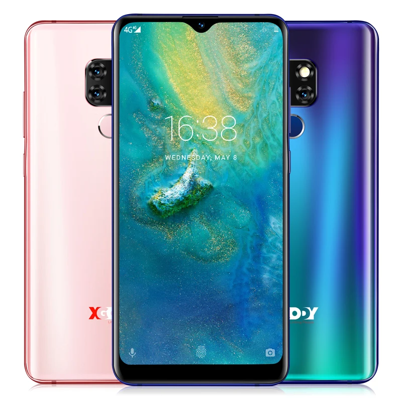 XGODY mate 20 двойной 4G Sim 6 26 &quot19:9 Смартфон Android 9 0 отпечаток пальца 2G 16G MT6737