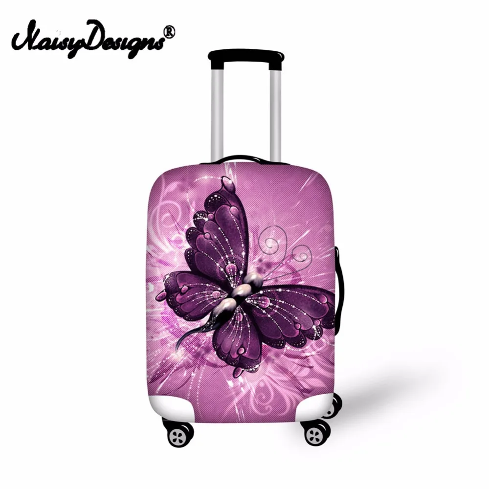 Цветной чемодан для багажа С Рисунком бабочки от производителя Модный