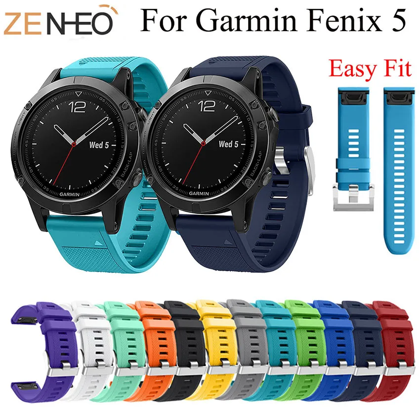 Ремешок для часов Garmin Fenix 5/5 Plus 22 мм быстросъемный силиконовый легкий ремешок 6 pro