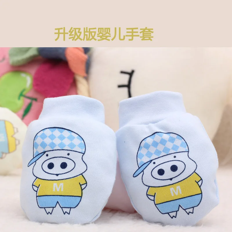 2019 Новорожденные 2 пар/лот Детские хлопковые перчатки против царапин для 0-6