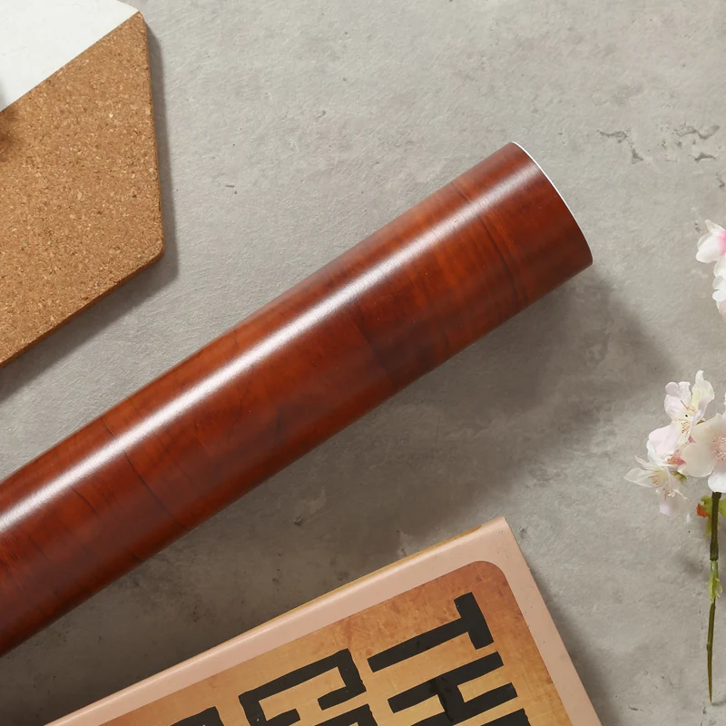 PVC Wood sticker Waterproof Wallpaper Self-adhesive Chinese brown | Дом и сад