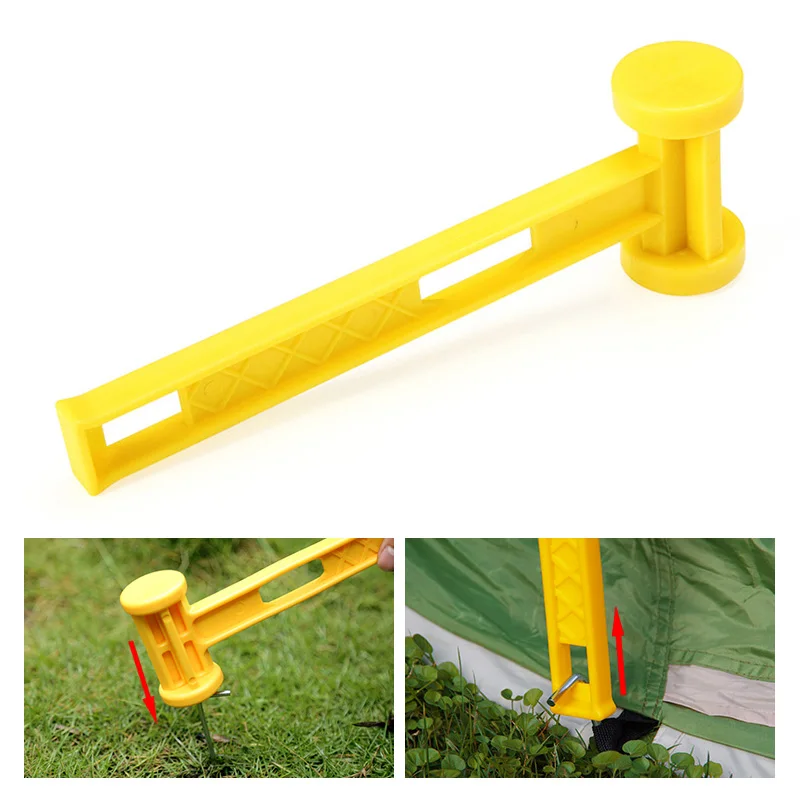 Многофункциональный Молот кемпинговый для ногтей колышек пластиковый молоток Peg