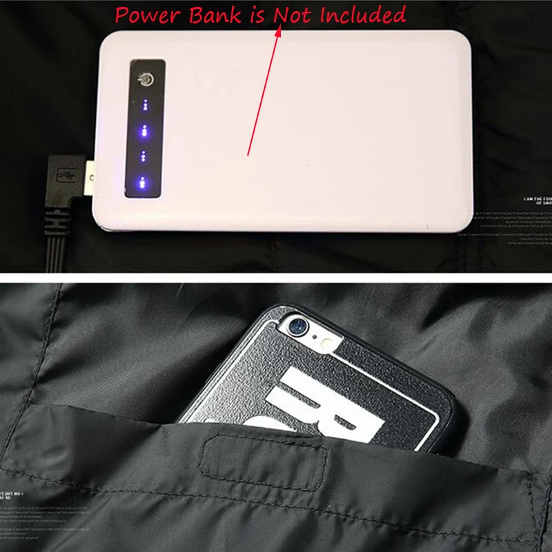 Men Winter Thick USB Heating Cotton Vest Outdoor Sleeveless Windbreaker Hiking Camping Trekking Climbing Fishing Hunting Jackets | Спорт и