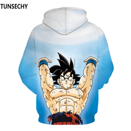 Бренд tunsechy Dragon Ball 3D толстовки с капюшоном для мужчин и женщин толстовка Dragon Ball Z Аниме модные повседневные спортивные костюмы с капюшоном для мальчиков