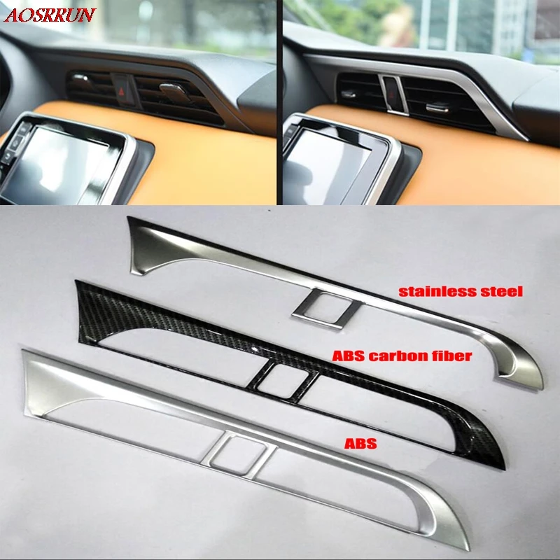 Для Nissan Kicks 2016 2017 LHD Матовый центр кондиционера декоративная Накладка 3D Наклейка