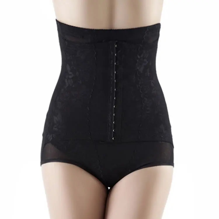 

2019 New Women Girdle Lace Printed Fat Burning Waist Corsets Waist Cinchers Belt Waist Trainer Color 2 Free Shipping