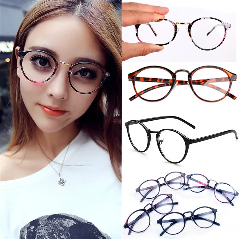 Винтажная оправа для очков с прозрачными линзами круглая ретро унисекс мужчин и