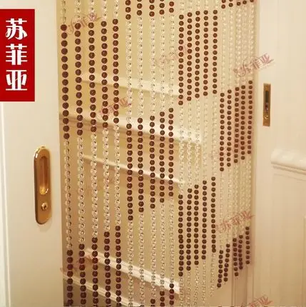 Занавес из прозрачных бусин 5 струн для двери крыльца перегородки не