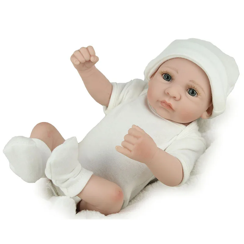 

28CM Silica gel doll Reborn Doll Toy For Kids Appease Accompany Sleep Cute Doll Christmas Toy play house Gifts