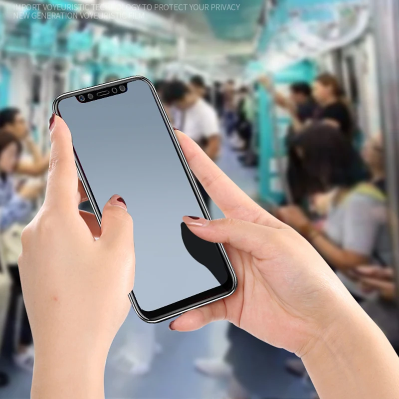 JGKK Защитное стекло для Xiaomi Mi 8 Explorer 2.5D Blcak анти шпионская защита экрана закаленное