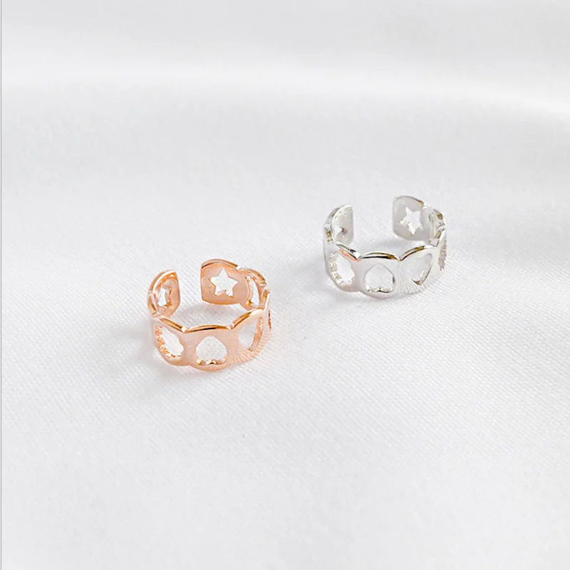 Новинка модная пустая любовь сердце звезды луночка снежинка без пирсинга для уха