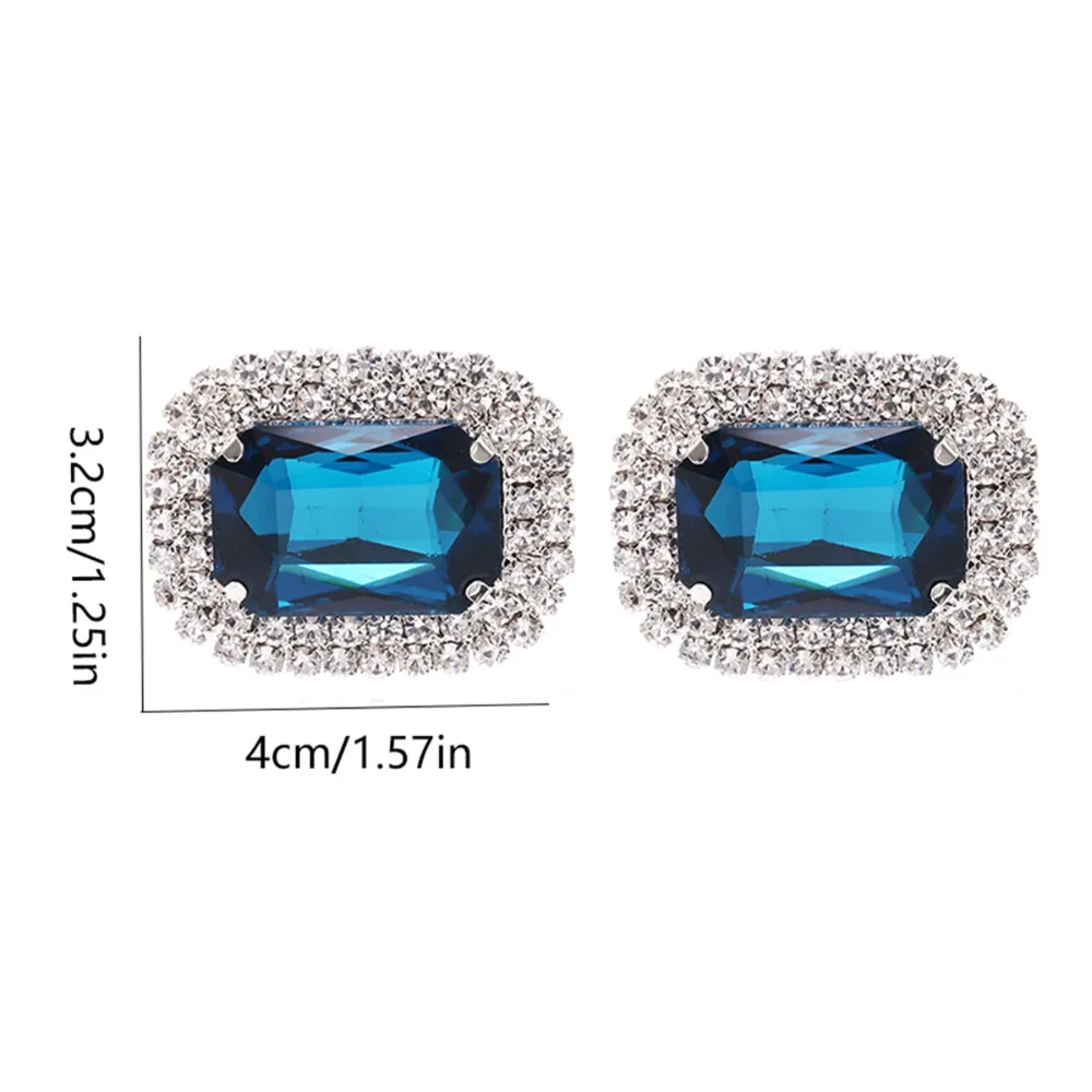 

IngeSight.Z 2 Piece Charm Crytal Shoe Decoration Fashion Women Anklet Elegant Shoe Clip Prom Bridal Wedding Jewelry Accessories