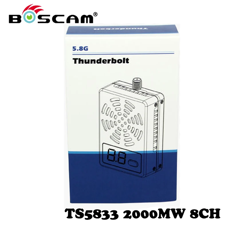Оригинал Boscam TS5833 2000 МВт 8-канальный 5.8 ГГц FPV беспроводные Видео AV Аудио-Видео