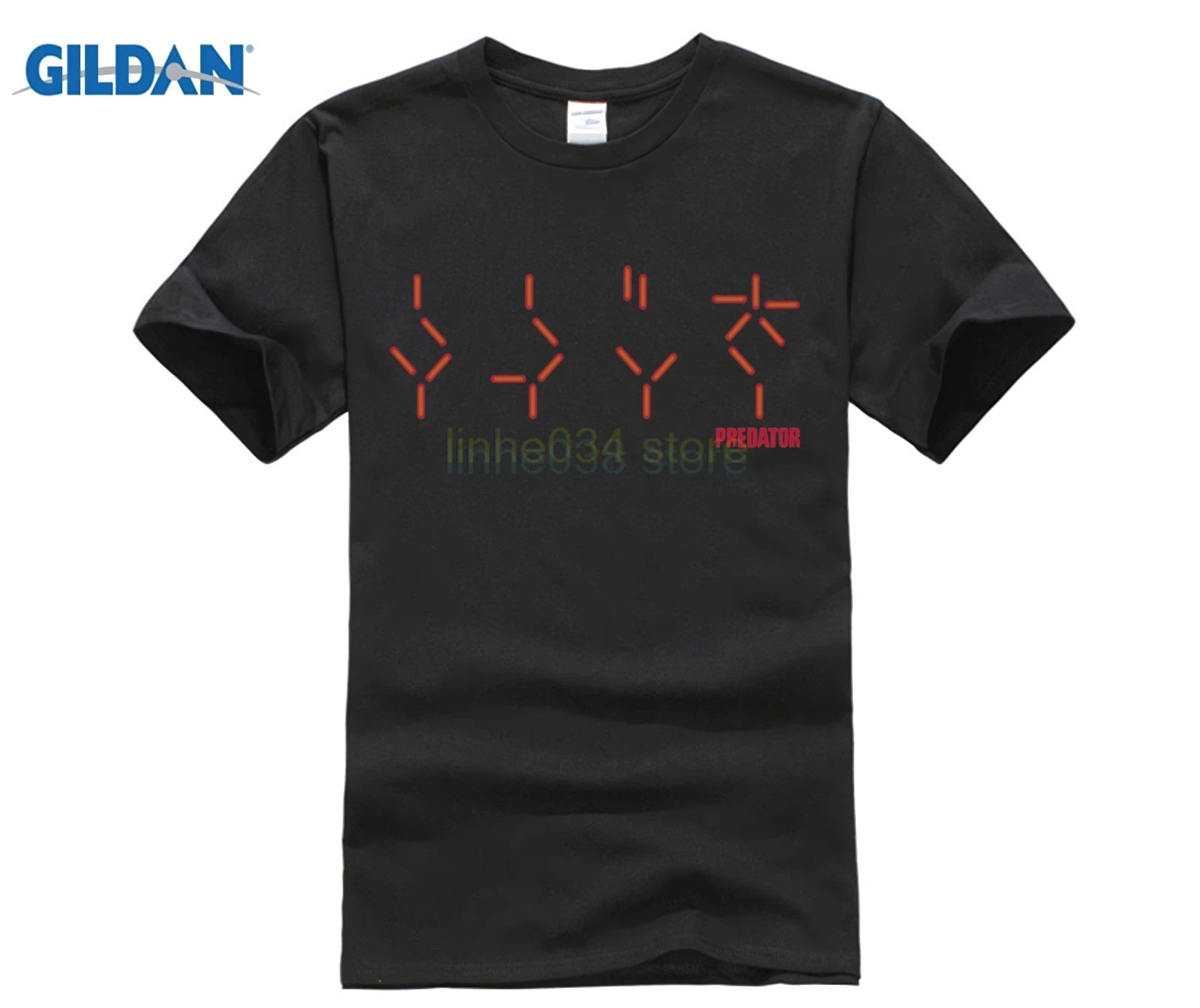 Взрослая футболка все размеры символы Predator рубашка|Мужские футболки| |