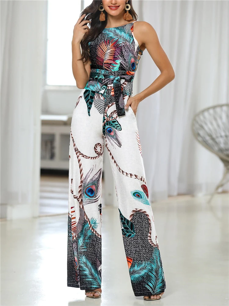 2020 летний женский элегантный повседневный комбинезон Женский Стильный для