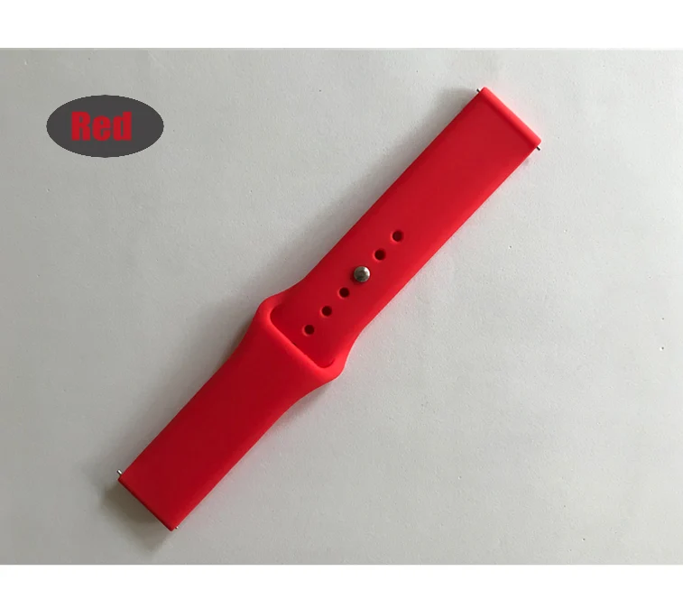 red Силиконовый ремешок для часов Huami Amazfit Bip браслет на запястье ремешок для часов браслет для amazfit pace stratos gtr 47 мм ремни - Цвет: red